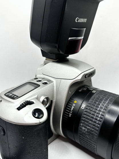 Canon EOS Rebel G + Flash Canon Speedlite 220EX