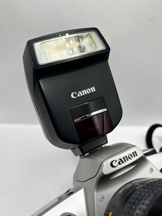 Canon EOS Rebel G + Flash Canon Speedlite 220EX